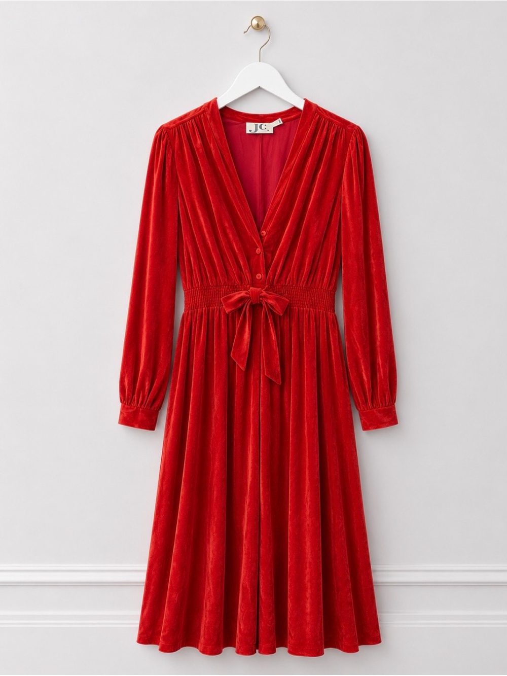 Vintage Jody T Red Cloth Dress